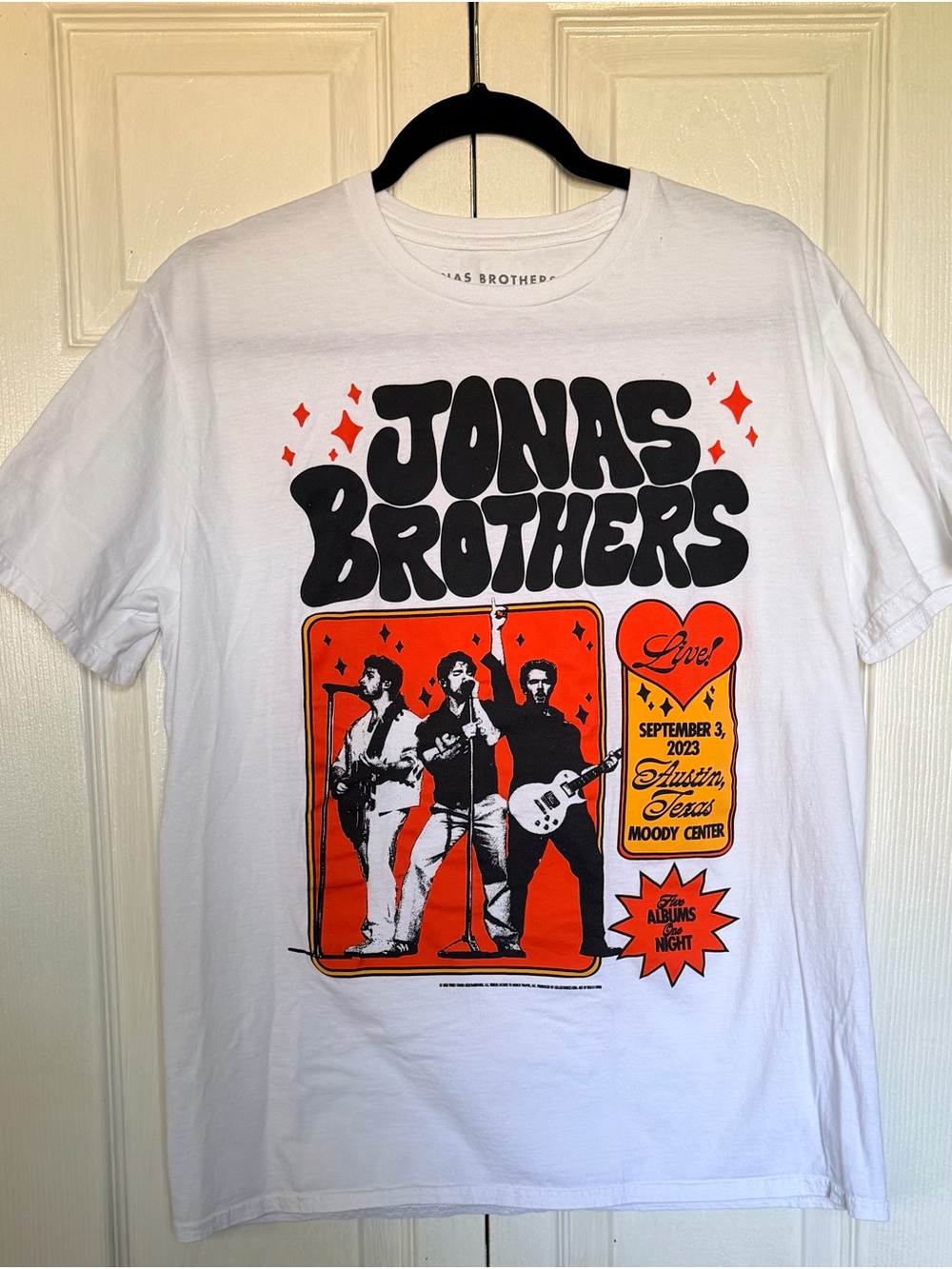 Jonas Brothers Austin Texas Concert Tee 2023 Moody Center Size L